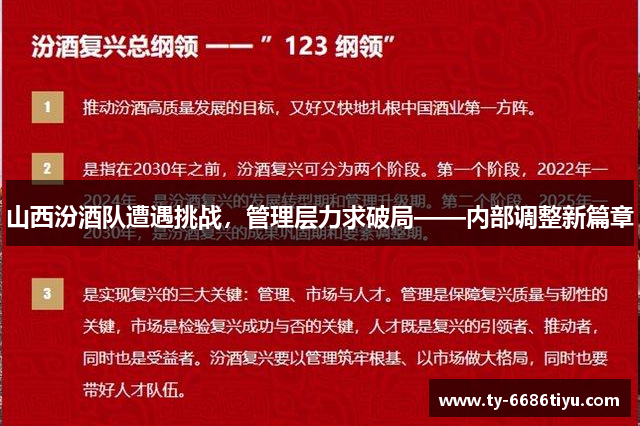 山西汾酒队遭遇挑战，管理层力求破局——内部调整新篇章